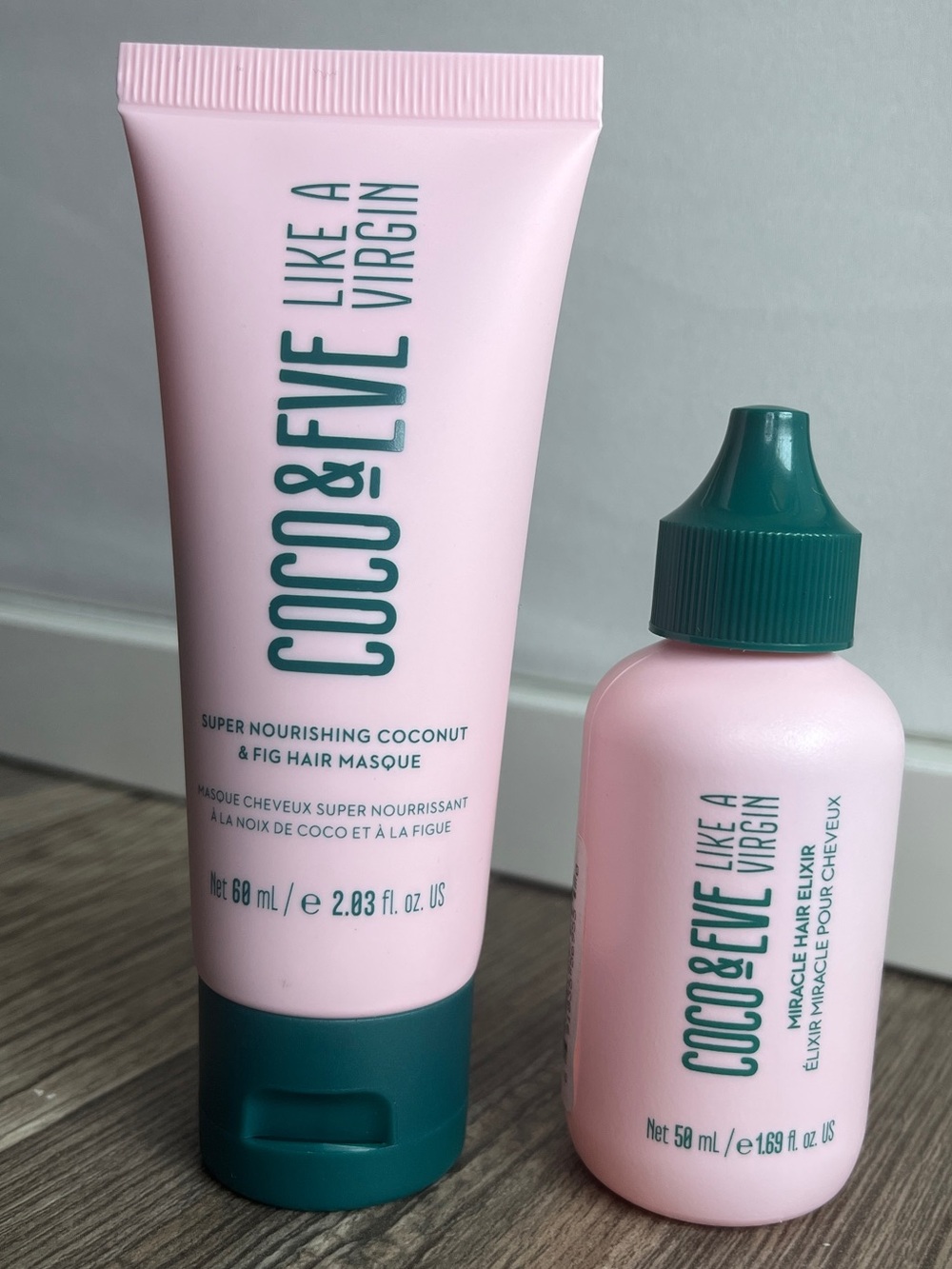 Coco & Eve Travel Set - Super Nourishing Coconut & Fig Hair Masque & Elixir